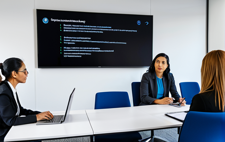 사이버 보안 인식 프로그램의 실질적 혜택 분석 - Cybersecurity Awareness Training**
"A diverse group of professionals participating in a cybersecuri...